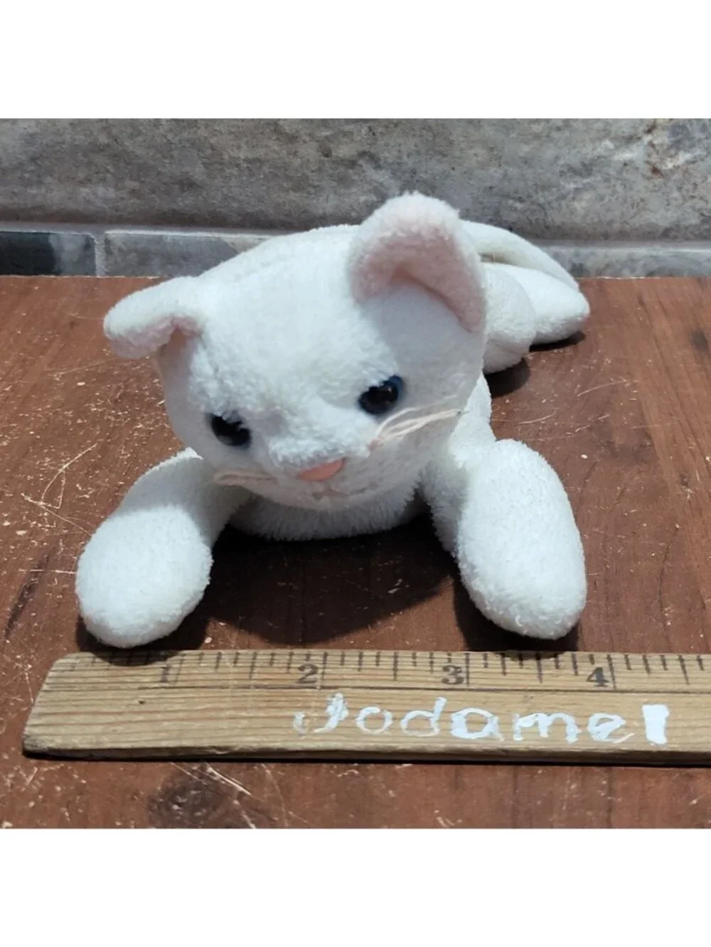 Ty Beanie Baby Flip White Cat 1993 Retired Original Plush Stuffed Animal Toy